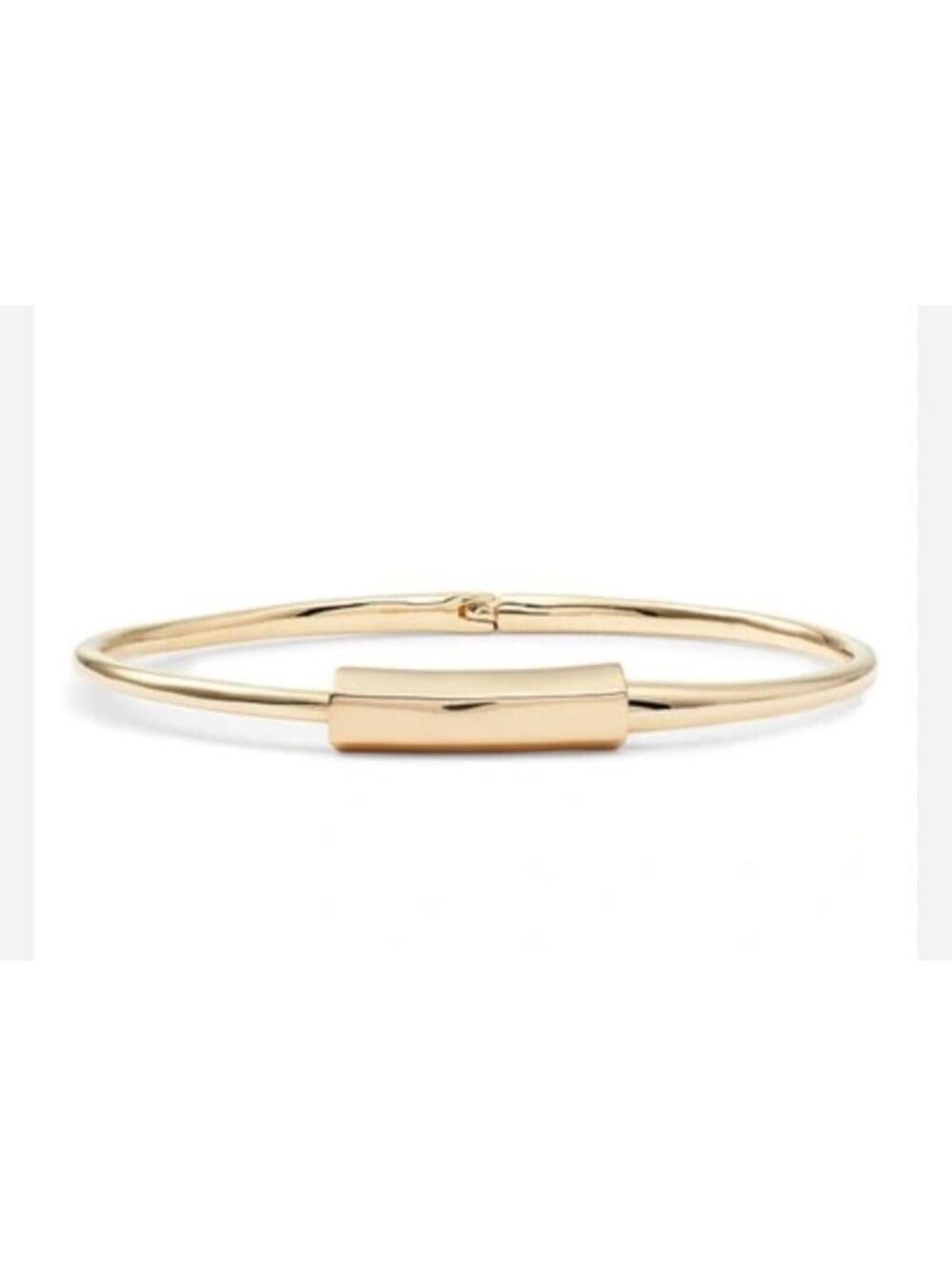 ALLSAINTS Hinged Bangle Bracelet, Designer Jewellery, Small/Medium Size